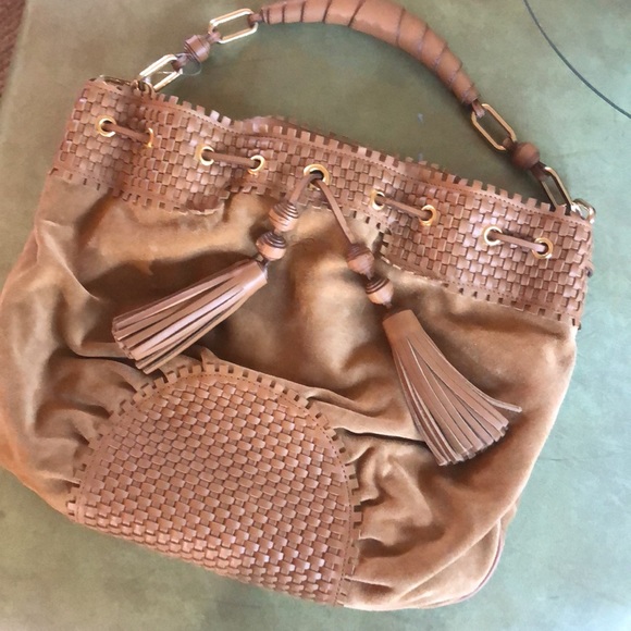 Anya Hindmarch Suede camel handbag - Picture 14 of 14